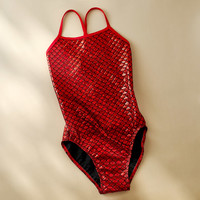 Aimuhu 艾慕狐 专业竞速泳衣女连体游泳衣紧身单层性感露背