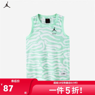 NIKE 耐克 童装男女童运动背心2023夏季儿童无袖T恤 雾绿色 110(4)