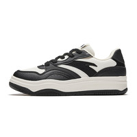 安踏街顽2丨男子经典撞色板鞋男潮流百搭运动鞋子 基础黑/象牙白-5 39