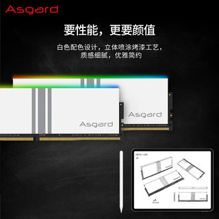 Asgard 阿斯加特 32GB(16Gx2)套 DDR5 6000频 台式机内存条 RGB灯条-女武神·瓦尔基里