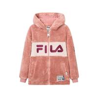 FILA 斐乐 女中大童（130-165）外套女童时尚休闲连帽针织长袖外套