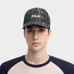 FILA 斐乐 运动棒球帽男女同款时尚休闲遮阳帽硬顶鸭舌帽