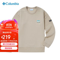 Columbia哥伦比亚长袖卫衣女户外高克重加厚保暖圆领套头衫AR9258 271 XL 