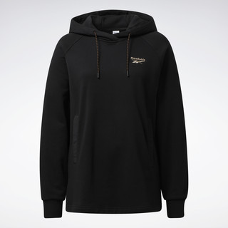 Reebok 锐步 官方女子HOODIE基础LOGO款加厚长袖卫衣连帽衫H52853