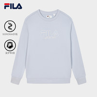 FILA斐乐卫衣男2024秋季加绒套头圆领女宽松针织运动上衣 【常规款】浅芋紫-PR 185/104A/XXL