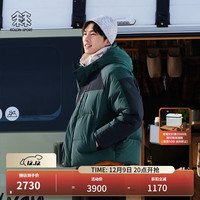 /可隆 KOLON SPORTSEISHIN联名款 男子户外运动大鹅绒服保暖羽绒服夹克 GN