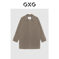 GXG男装 极简系列卡其色时尚长大衣 2022年冬季 190/XXXL