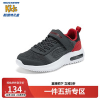 SKECHERS 斯凯奇 儿童时尚休闲鞋夏季新款男大童网面透气舒适运动鞋403723L