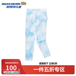 SKECHERS 斯凯奇 男女童针织长裤2024春秋季新款儿童百搭休闲运动裤P424G067