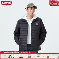 Levi's李维斯秋冬同款棉服外套美式复古潮流休闲舒适保暖 黑色 XS