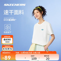 SKECHERS 斯凯奇 夏季男女同款透气速干针织短袖T恤衫