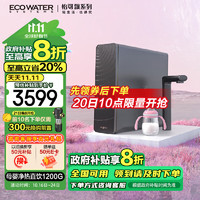 怡口净水（ECOWATER）净水器家用净热一体1200G大流量反渗透RO膜5年长效母婴级厨下智控直饮机火星ERH-J12版