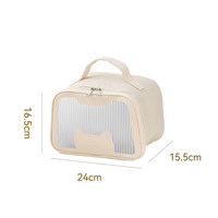 沃德百惠（WORTHBUY）小熊便当包饭盒袋子铝箔加厚外带手提餐冷藏盒保温袋  银猫：手提保温袋-大号 2L