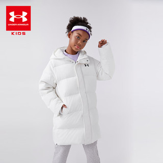 安德玛（Under Armour）【热力羽绒】男女童中长款羽绒服秋冬保暖儿童运动外套244206171