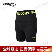 saucony 索康尼 男女运动健身跑步紧身短裤马拉松 SC1249013A-BK01紧身短裤 女款 L