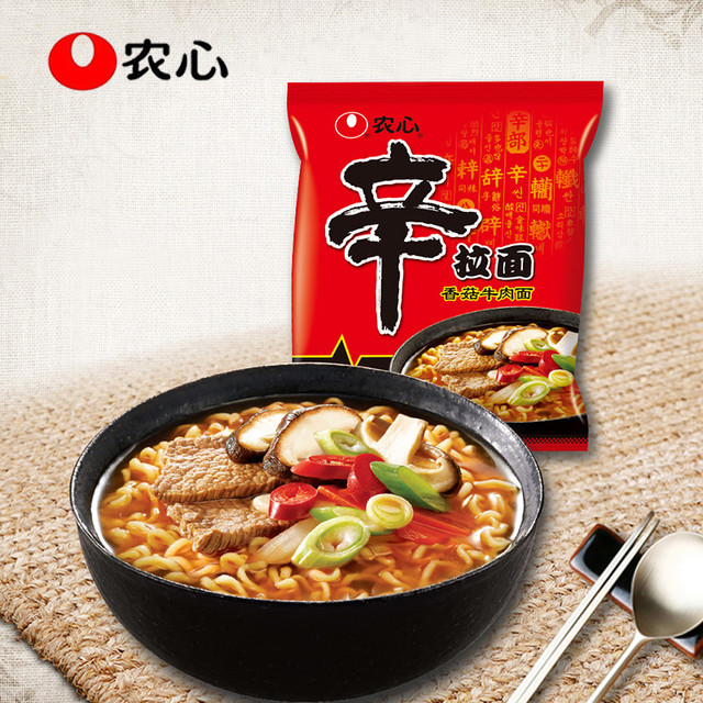 NONGSHIM 农心 NONG SHIM 农心 辛拉面 120g*5袋 辣白菜