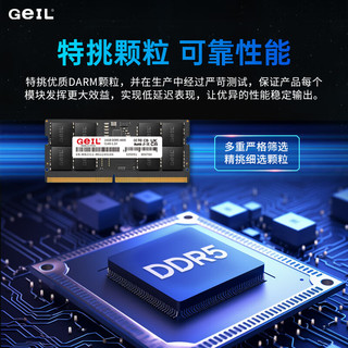 GEIL金邦 笔记本内存条 DDR5 笔记本电脑内存条 第五代内存条 5600 5200 4800 MHZ 运行内存 笔记本 64G(32GX2)套条 4800