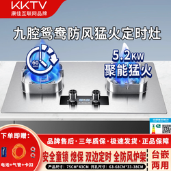 KKTV 康佳互联网品牌厨房家用燃气灶双灶煤气灶天然气液化气灶双炉