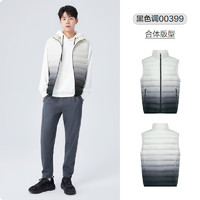 Semir 森马 [门店发货]森马羽绒马甲男立领2024冬新款背心简约黑色基础款上衣