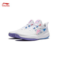 LI-NING 李宁 童鞋 光能Pre轻质回弹耐磨运动鞋YKBU046 标准白-7