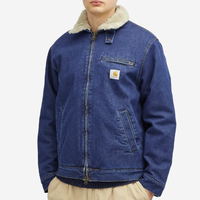 carhartt WIP 男士牛仔羊羔绒夹克