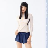 【防晒泳衣UPF50+】女分体平角2024年春夏防晒运动泳衣