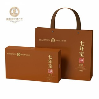 梅相靖 大师白茶七年宝贡眉2015年福鼎老白茶泡袋茶叶送礼年货礼盒120g