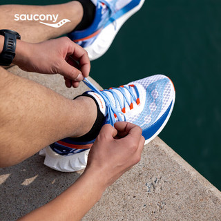 索康尼（SAUCONY）啡鹏4 ENDORPHIN PRO 4 全掌碳板竞速跑鞋男马拉松缓震跑步鞋运动 S20939-401 大连城市款 42.5