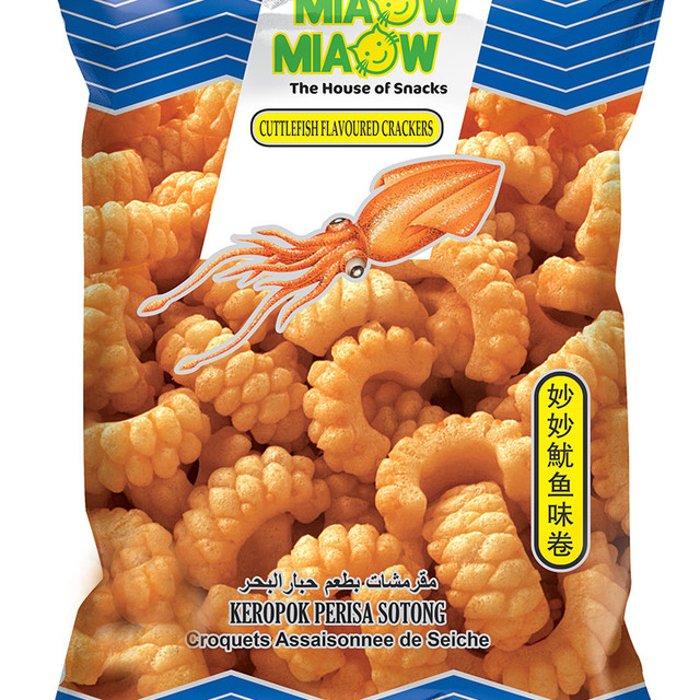 MIAOW MIAOW 妙妙鱿鱼卷鲜虾片虾条薯片 60g 马来西亚进口