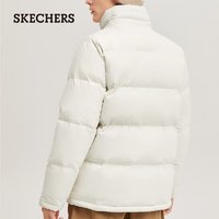 SKECHERS 斯凯奇 雅钻系列男子梭织短款羽绒服外套L423M176 米白色/00PS L