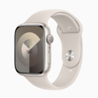 百亿补贴：Apple 苹果 Watch Series 9 智能手表 GPS款 45mm 星光色 橡胶表带 S/M MR963CH/A