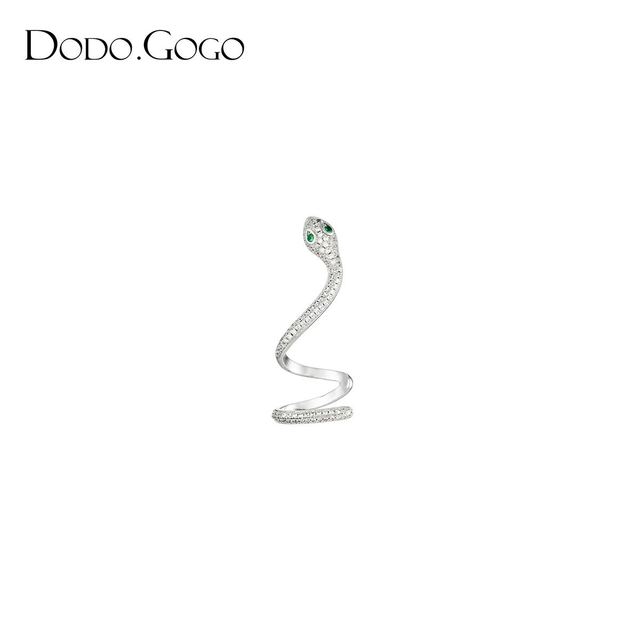 88VIP：DODOGOGO 小白蛇耳环设计耳骨夹2024新款个性轻奢耳饰