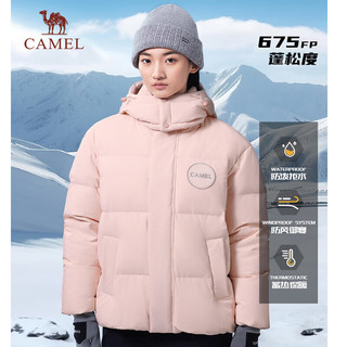 CAMEL 骆驼 户外羽绒服2024秋冬男女款防风防泼水抗寒保暖高蓬面包服