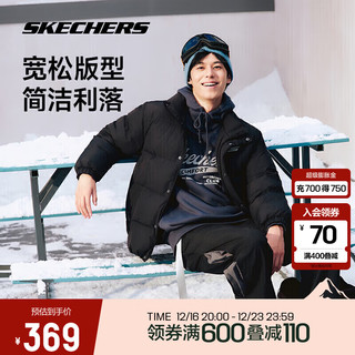 SKECHERS 斯凯奇 男女短款羽绒立领保暖上衣 10096460205220