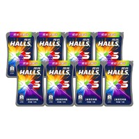 HALLS 荷氏 小冰珠0糖暴风薄荷糖缤纷水果何氏清凉硬糖何氏润喉糖果 缤纷水果