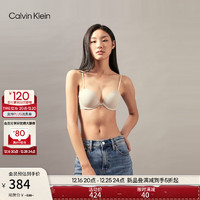 卡尔文·克莱恩 Calvin Klein 内衣24秋季女ck舒适上托薄垫3/4文胸QF7948AD JB1-暖沙 32B 32/70B