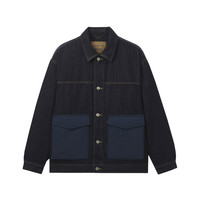 Levi's李维斯24秋冬同款美式复古防寒保暖户外羽绒服牛仔外套 蓝色