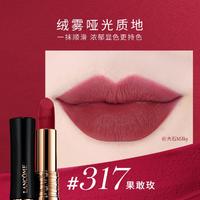 LANCOME 兰蔻 菁纯唇膏 浓郁显白气质哑光口红 317果敢红