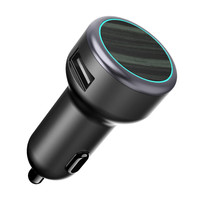 dongdong 咚咚 智能语音车载MP3蓝牙播放器免提电话 FM发射器接收器 点烟器式USB车载充电器 黑檀木