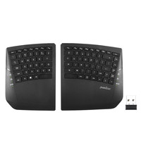 Perixx 佩锐 德国佩锐PB624真无线分体人体工学键盘左右手真分离式键盘USB2.4g