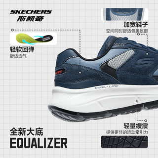 移动端、京东百亿补贴：SKECHERS 斯凯奇 新款时尚男鞋舒适轻便休闲跑步鞋透气缓震运动鞋