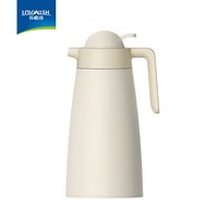 乐唯诗（NERVISHI） 保温壶家用户外开水瓶玻璃内胆热暖壶保温瓶办公室暖瓶大容量 乐韵保温壶【按压款】北欧灰 1.9L 乐韵 米白【按压1.9L】