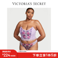 VICTORIA'S SECRET 系带性感塑身衣鱼骨文胸女 5Z5A紫色/花朵刺绣 11222038 S