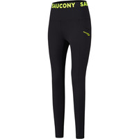 Saucony索康尼女子竞速跑步弹力舒适高腰紧身长裤 黑曜蓝 L