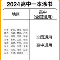 2025一本涂书高中新教材版语文数学英语物理化学生物政治历史地理知识大全高一高二高三通用知识点总结新高考总复习教辅资料书