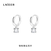 88VIP：Lnieer 925纯银闪钻耳扣耳环法式2024年新款潮耳圈女设计感耳钉女耳骨环