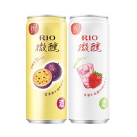 88VIP：RIO 锐澳 微醺草莓乳酸菌百香果混合口味 330ml*2罐