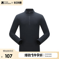 牧高笛（MOBIGARDEN）男女春秋款摇粒绒户外加绒保暖立领抓绒男 NM24311003