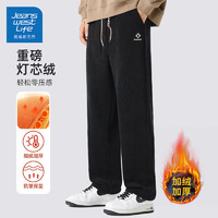 JEANSWEST LIFE 真维斯男裤秋季休闲裤 黑色(灯芯绒) 加绒 2XL