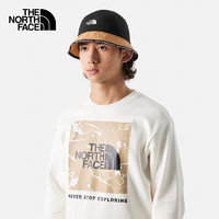 THE NORTH FACE 北面 遮阳帽通用款户外防护渔夫帽7WHA 棕色/I0J L/XL